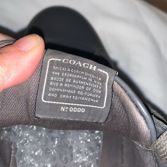 Gently Loved Mens Coach Leather Low Top Shoes - Picture 6 of 12